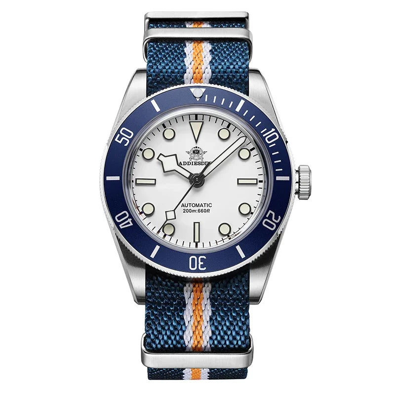 ADDIESDIVE 39mm Automatic Dive Watch - NH35 Movement 200M Sapphire BGW9 Lume