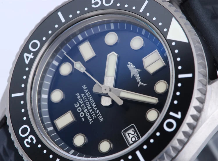 HEIMDALLR Titanium MM300 Diving Watch Sapphire Crystal 30Bar Warterproof C3 Luminous NH35 Automatic Mechanical 42mm Men Watch