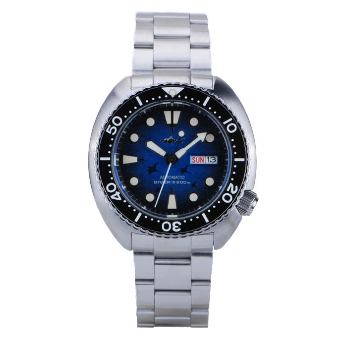 Heimdallr 6105 Turtle King Men Diver Watch Ceramic Bezel Sapphire Mirror 20Bar Waterproof NH36A Automatic Mechanical Wristwatch