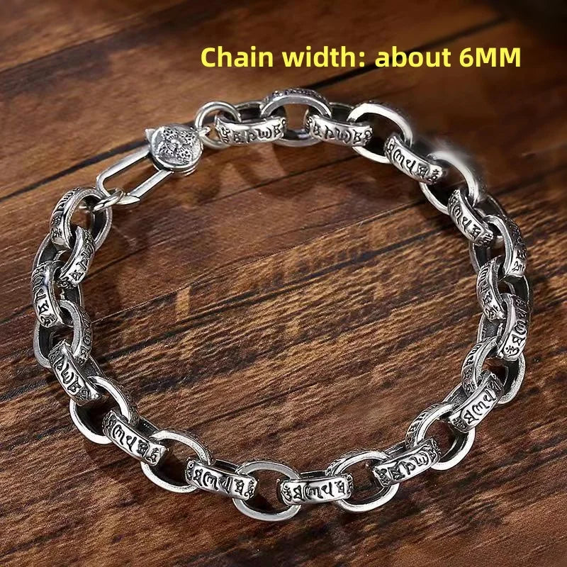 925 Sterling Silver 6MM Vintage Bracelet - 120 Variants Men's Women's