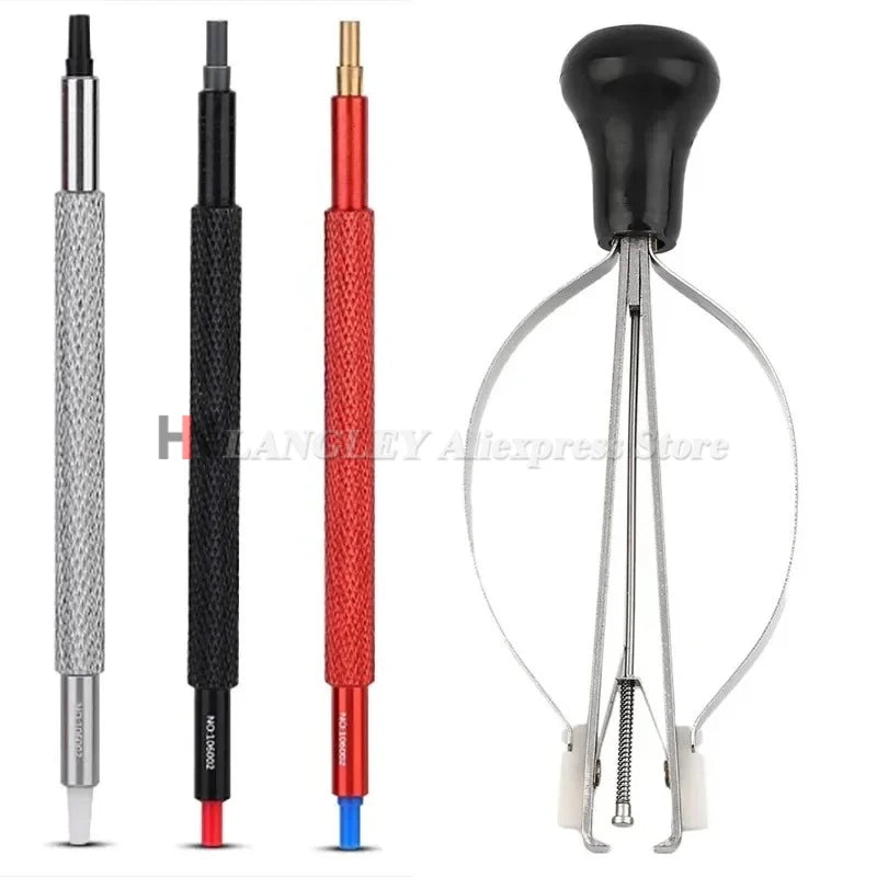 Watch Repair Cleaning Kit - Rubber Blower Dust Pads Needle Pen Brush