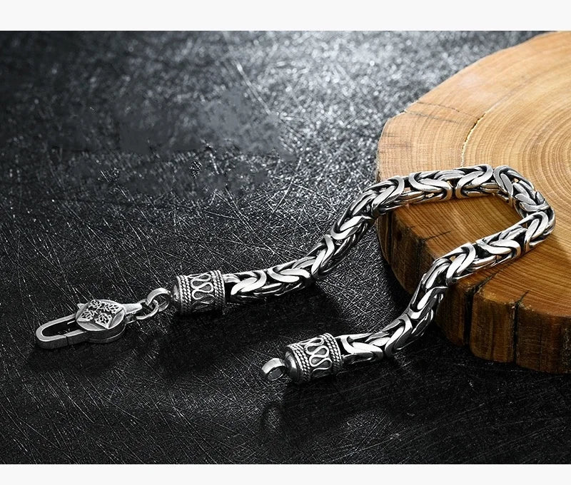 925 Sterling Silver 6MM Vintage Bracelet - 120 Variants Men's Women's