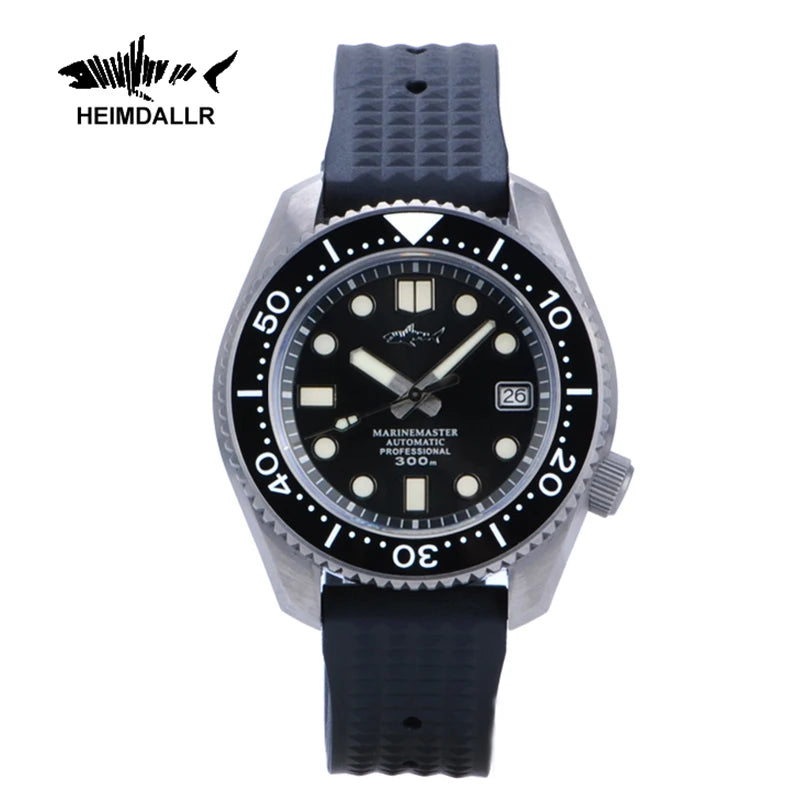 HEIMDALLR Titanium MM300 Diving Watch Sapphire Crystal 30Bar Warterproof C3 Luminous NH35 Automatic Mechanical 42mm Men Watch