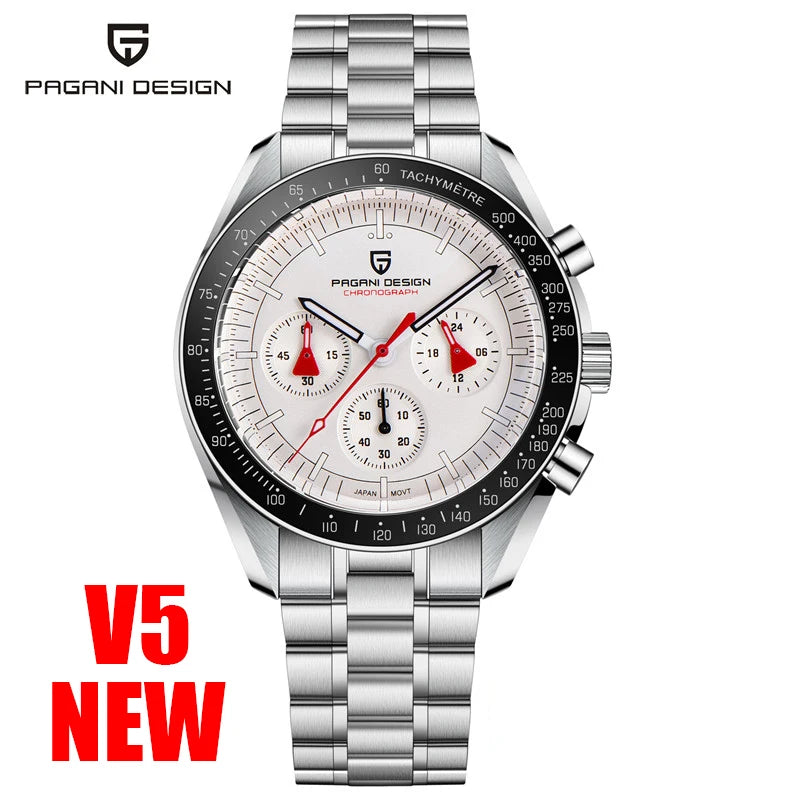 PAGANI DESIGN PD1701 Speedmaster Style Men's Quartz Chronograph VK63 AR Sapphire 18 Variants