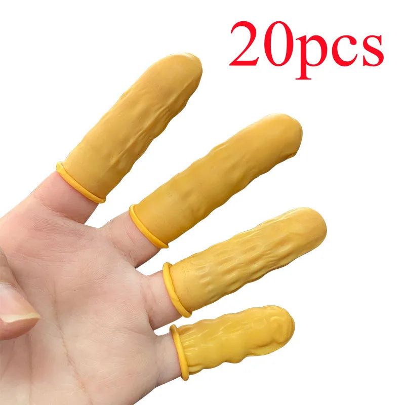 50-Piece Disposable Latex Finger Cots - Antistatic Protector for Watch Repair