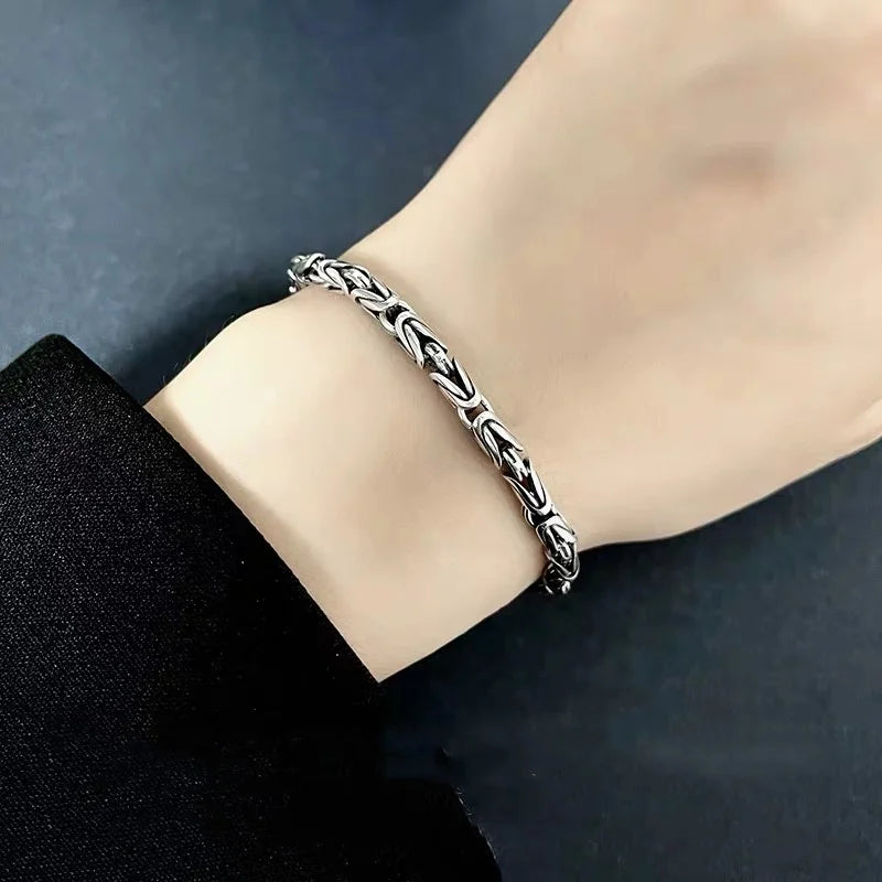 925 Sterling Silver 6MM Vintage Bracelet - 120 Variants Men's Women's