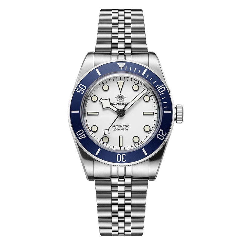 ADDIESDIVE 39mm Automatic Dive Watch - NH35 Movement 200M Sapphire BGW9 Lume
