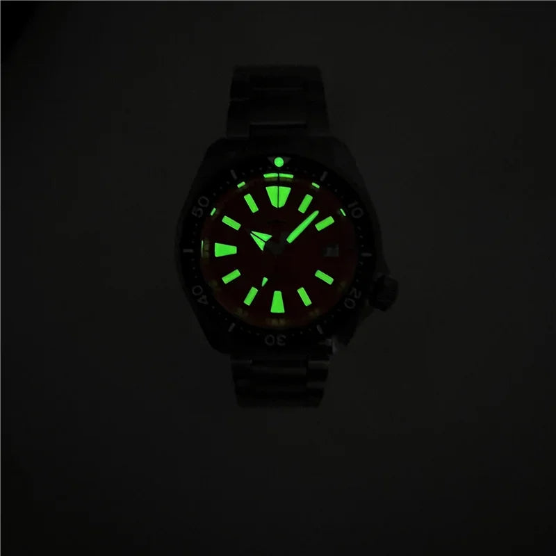 Heimdallr SKX Style Dive Watch Titanium NH35 Automatic Sapphire Crystal 20Bar Waterproof C3 Super Luminous Luxury Man Watch Reloj