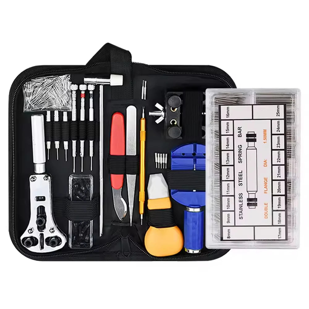 147-Piece Watch Repair Tool Kit - Complete Set for Battery, Strap, Maintenance