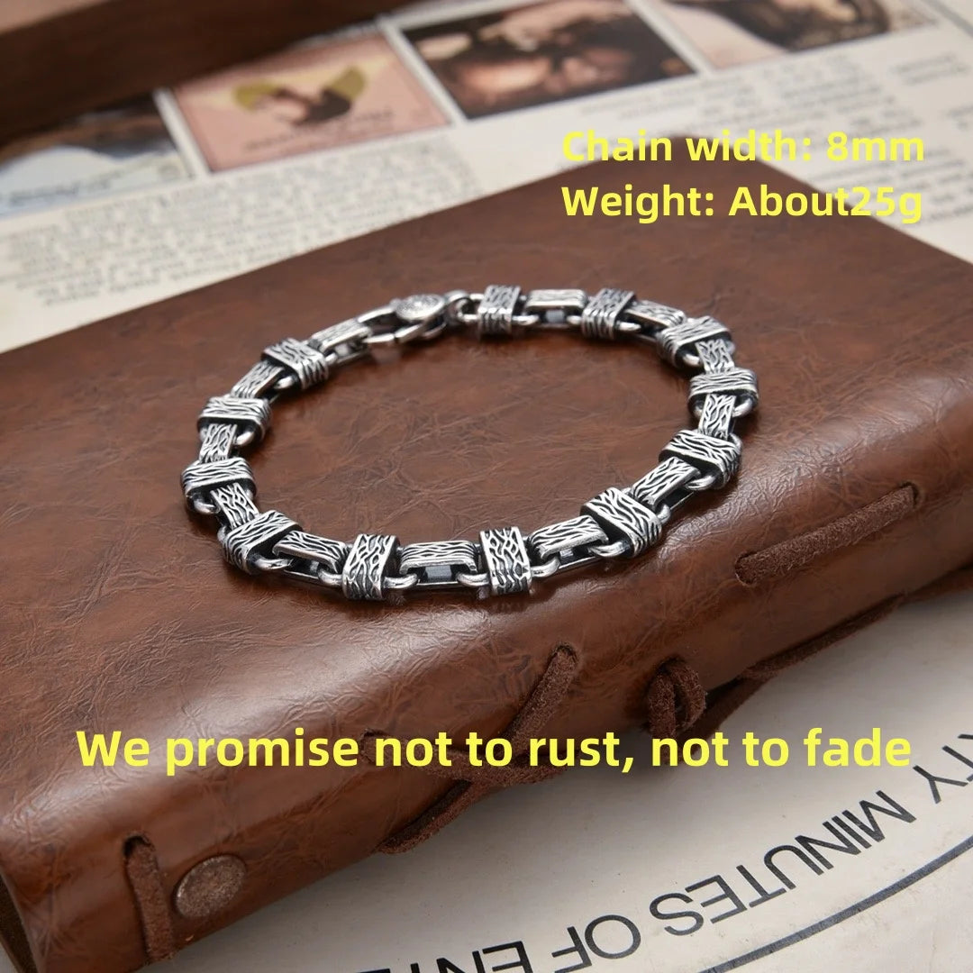 925 Sterling Silver 6MM Vintage Bracelet - 120 Variants Men's Women's