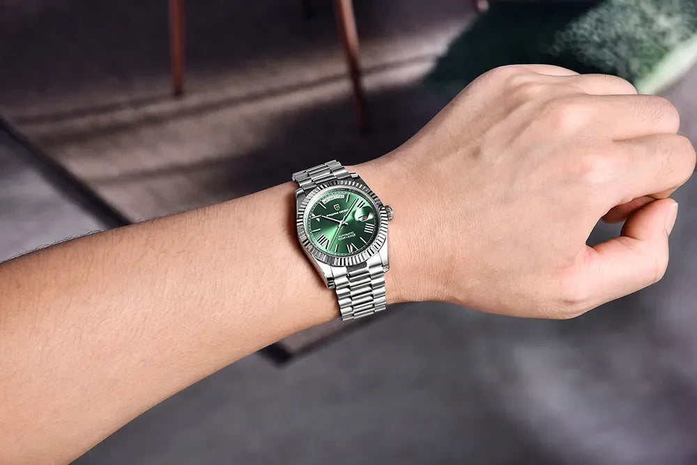 PAGANI DESIGN DD36 Day-Date Watch - ST16 Movement, Sapphire Crystal, 100M Water Resistant, 36mm