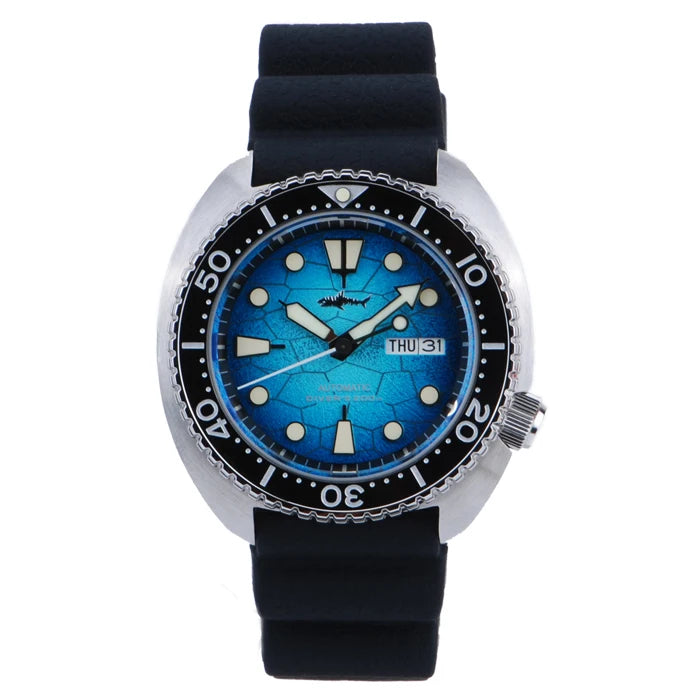 Heimdallr 6105 Turtle King Men Diver Watch Ceramic Bezel Sapphire Mirror 20Bar Waterproof NH36A Automatic Mechanical Wristwatch