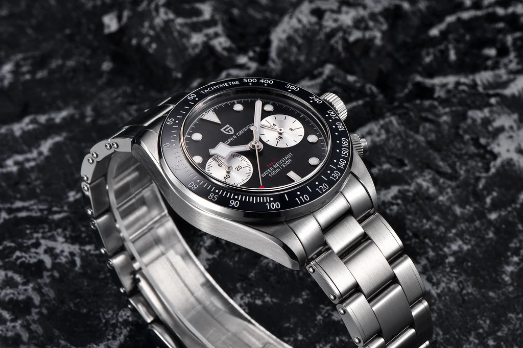 PAGANI DESIGN BB Panda Style Quartz AR Coated Sapphire Chronograph