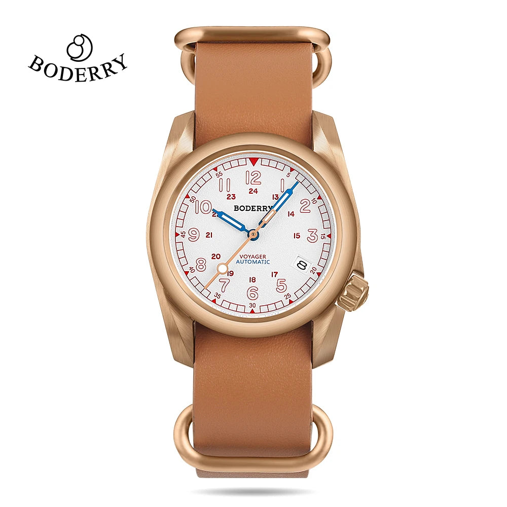 BODERRY Voyager Titanium Automatic Dive Watch - 100M Waterproof Seiko Movement