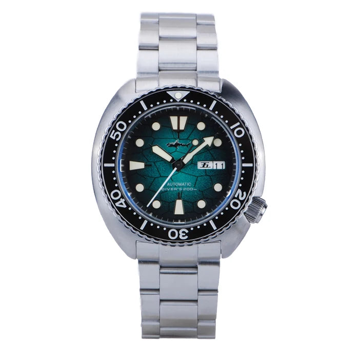 Heimdallr 6105 Turtle King Men Diver Watch Ceramic Bezel Sapphire Mirror 20Bar Waterproof NH36A Automatic Mechanical Wristwatch