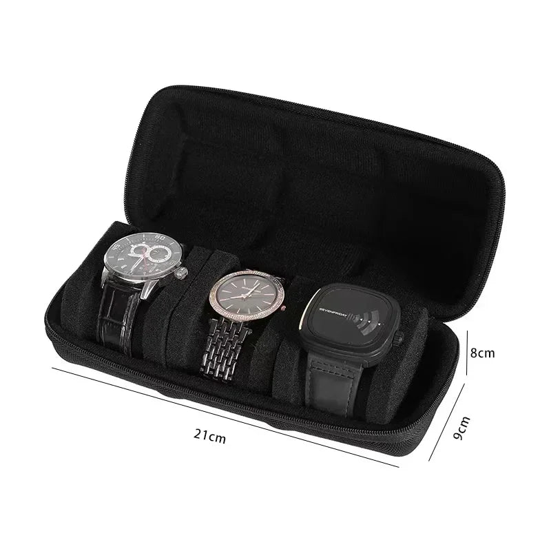 Portable Travel Watch Storage Case - Organizer for Men & Women