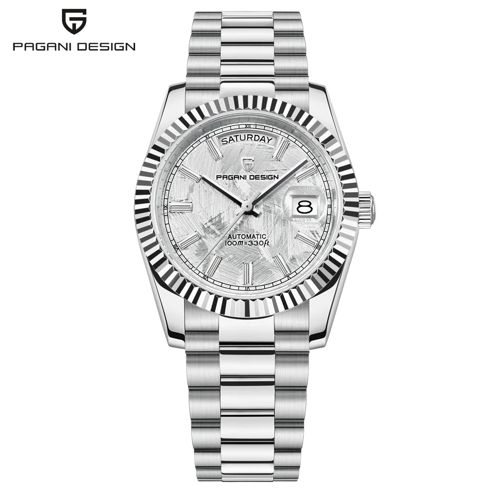 PAGANI DESIGN DD36 Day-Date Watch - ST16 Movement, Sapphire Crystal, 100M Water Resistant, 36mm