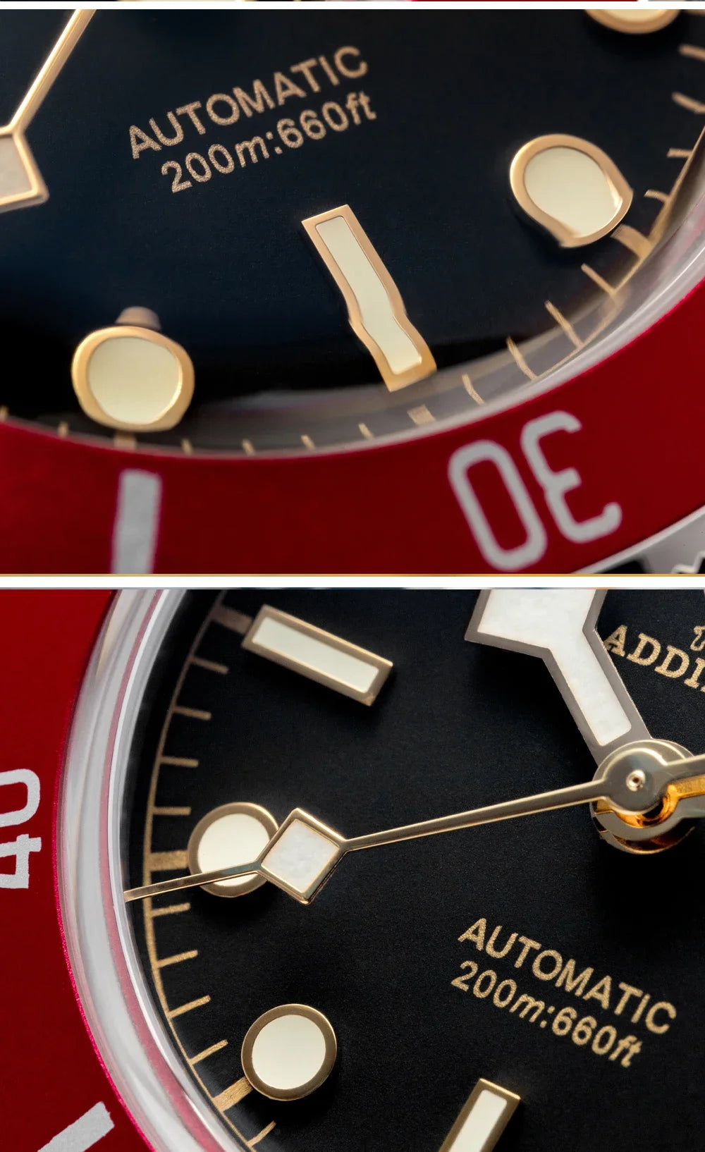 ADDIESDIVE 39mm Automatic Dive Watch - NH35 Movement 200M Sapphire BGW9 Lume