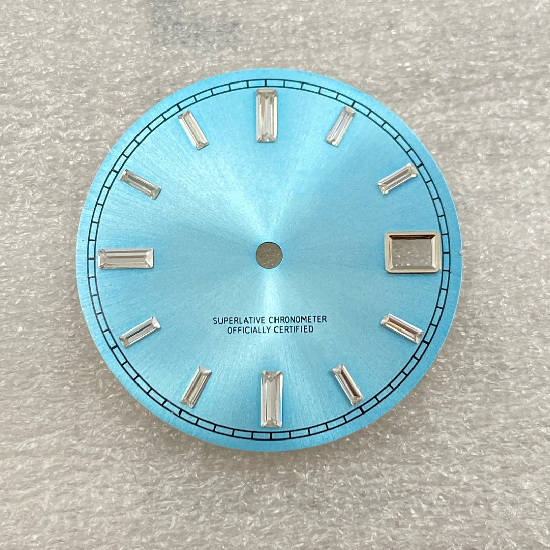 28.5mm Watch Dial - Green Luminous Gradient for NH35/NH35A 3/3.8 Crown, 11 Variants