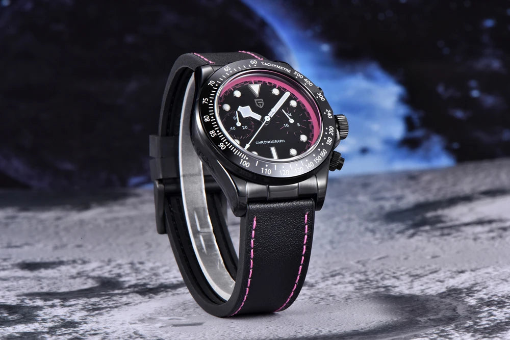 PAGANI DESIGN BB Panda Style Quartz AR Coated Sapphire Chronograph