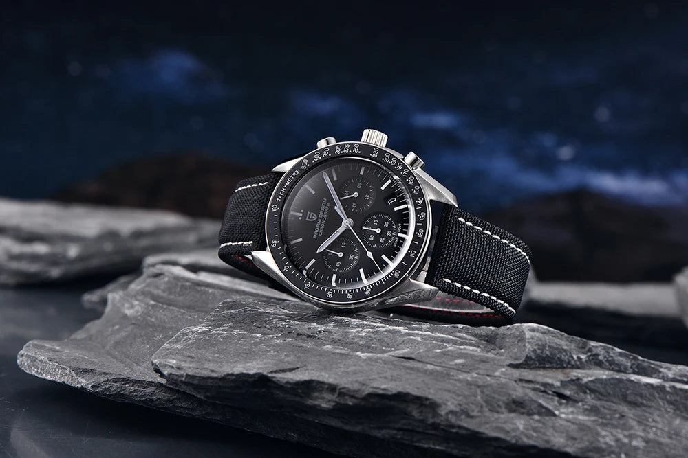 PAGANI DESIGN PD1701 Speedmaster Style Men's Quartz Chronograph VK63 AR Sapphire 18 Variants