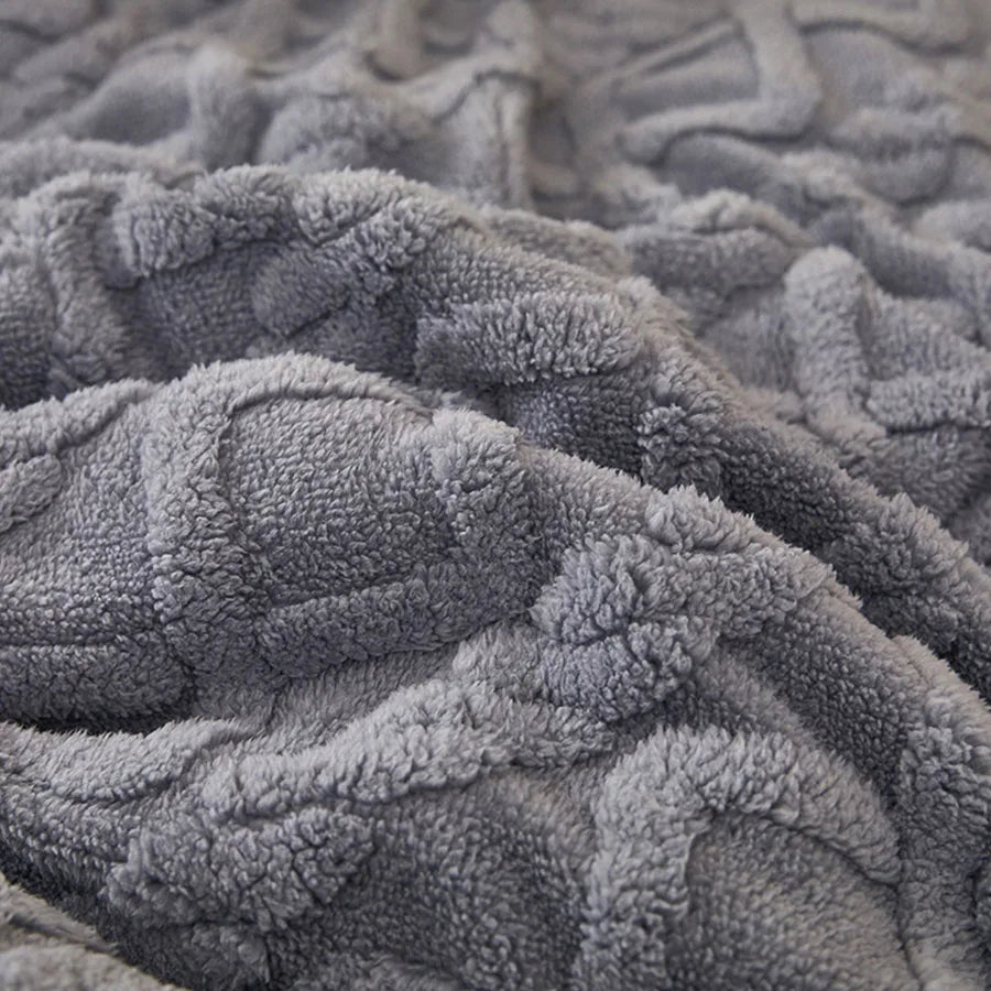 Super Thick Winter Weighted Blanket - Artificial Lamb Cashmere Comforter